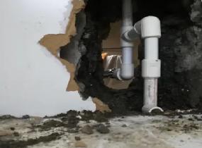 于洪厨房下水管道漏水检测